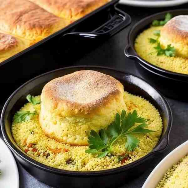 Куриная запеканкасуфле с кускусом